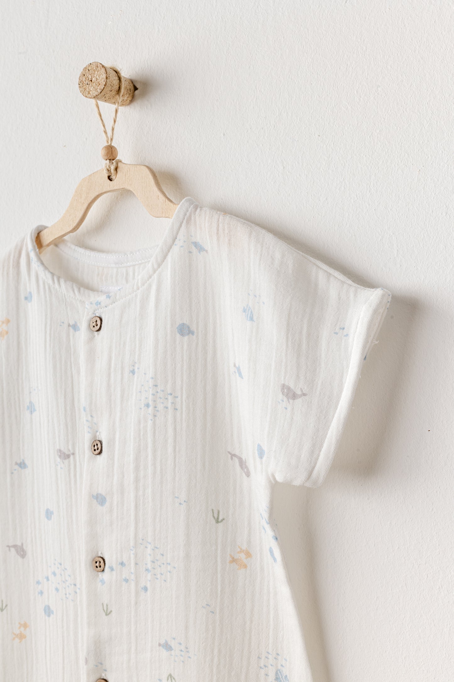 Romper Muslin me Motive Oqeani