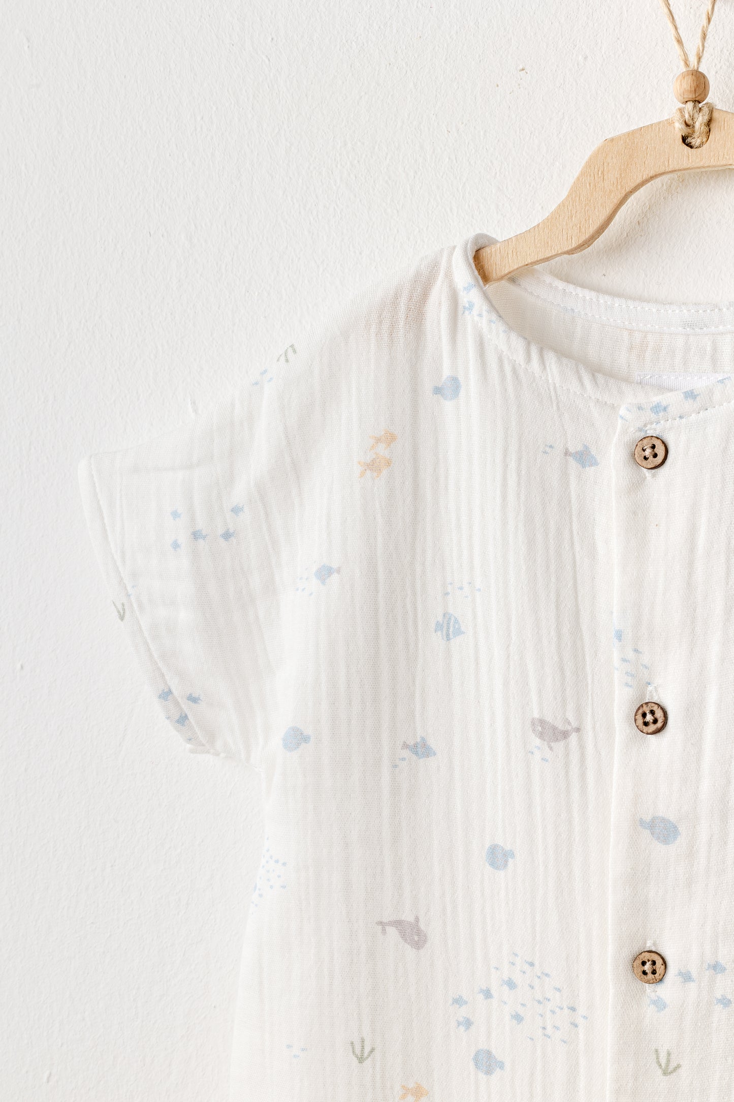 Romper Muslin me Motive Oqeani