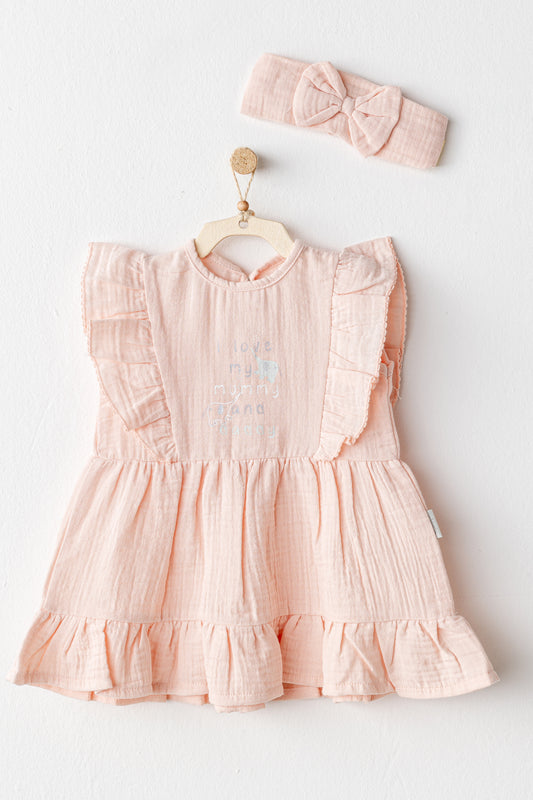 Set Fustan Muslin dhe Shirit Koke