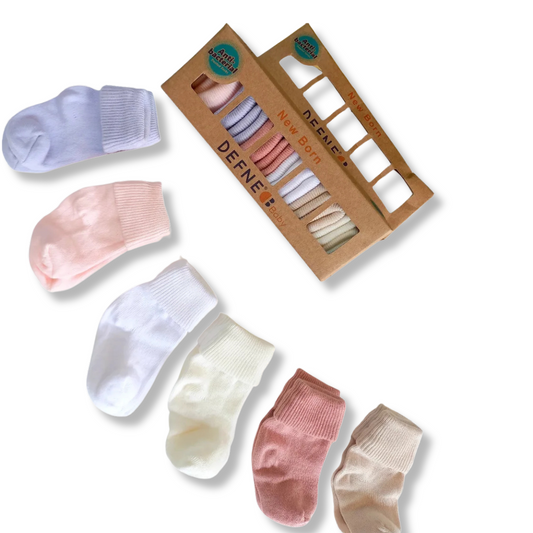 Set 6 Pale Çorape - Ngjyra Pembe